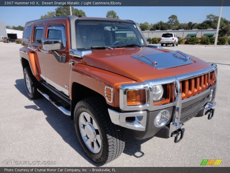 Desert Orange Metallic / Light Cashmere/Ebony 2007 Hummer H3 X