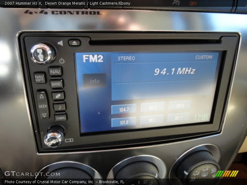 Desert Orange Metallic / Light Cashmere/Ebony 2007 Hummer H3 X