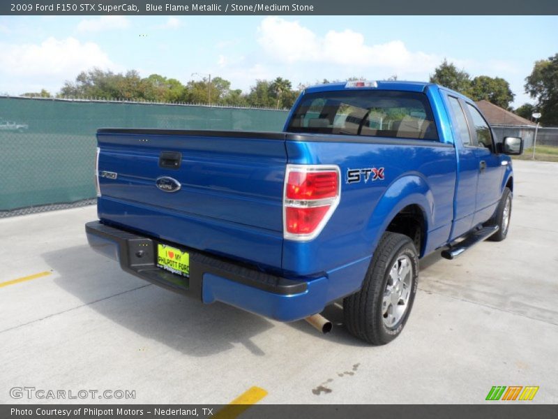 Blue Flame Metallic / Stone/Medium Stone 2009 Ford F150 STX SuperCab