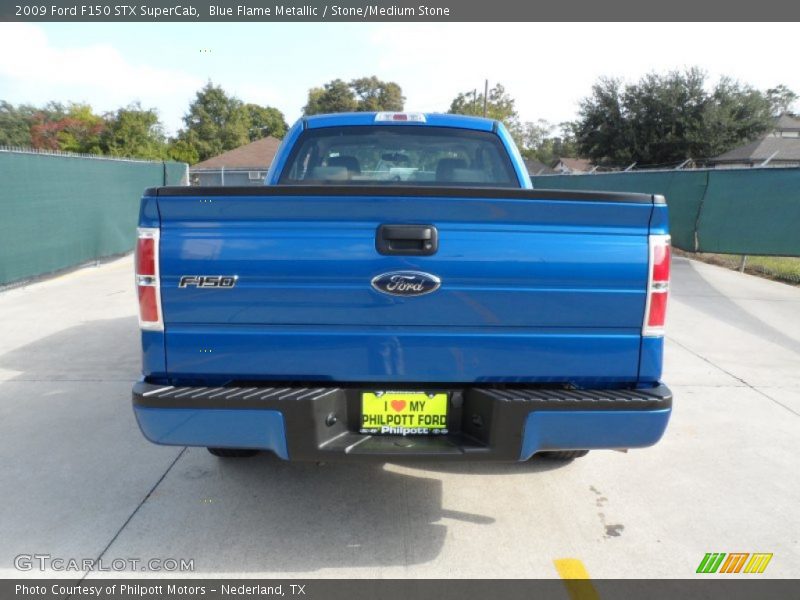 Blue Flame Metallic / Stone/Medium Stone 2009 Ford F150 STX SuperCab