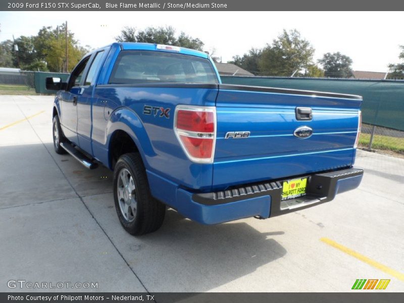 Blue Flame Metallic / Stone/Medium Stone 2009 Ford F150 STX SuperCab