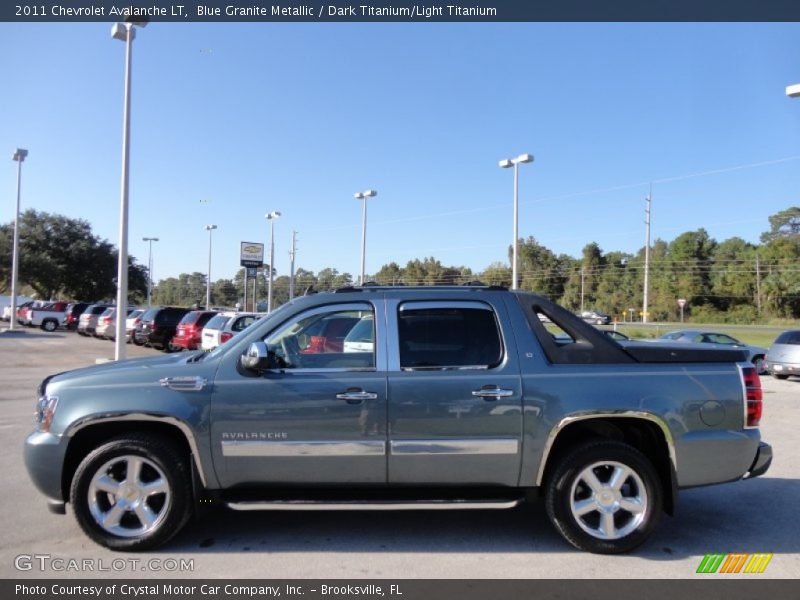 Blue Granite Metallic / Dark Titanium/Light Titanium 2011 Chevrolet Avalanche LT