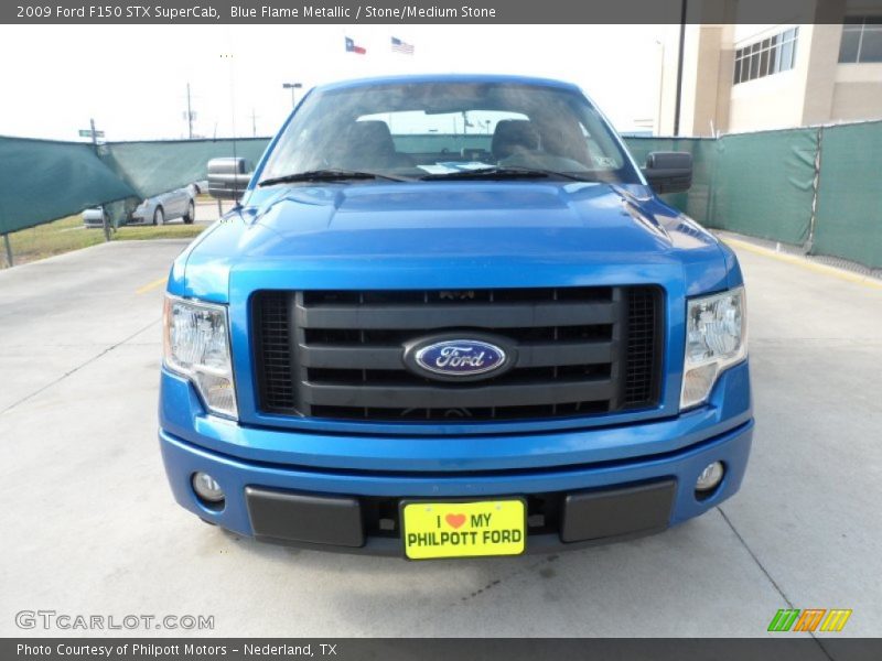 Blue Flame Metallic / Stone/Medium Stone 2009 Ford F150 STX SuperCab