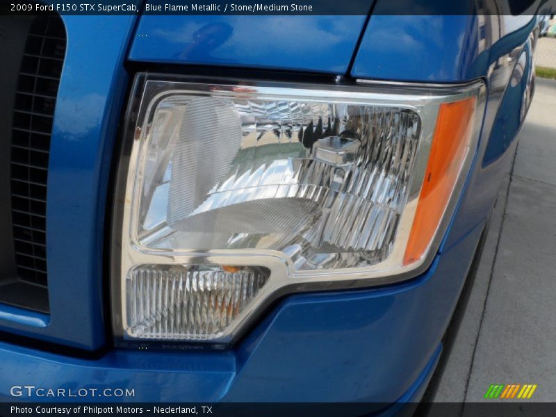 Blue Flame Metallic / Stone/Medium Stone 2009 Ford F150 STX SuperCab