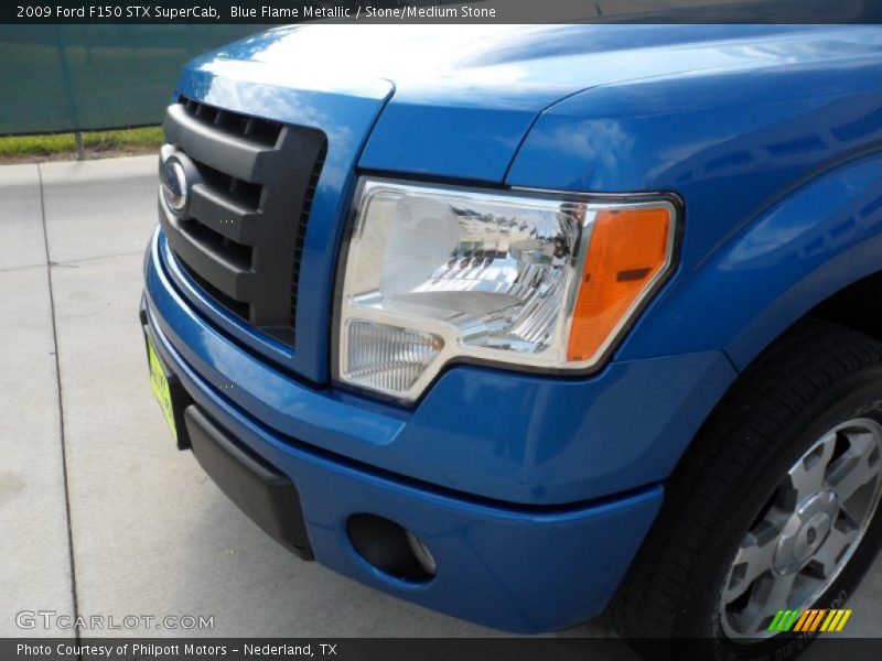 Blue Flame Metallic / Stone/Medium Stone 2009 Ford F150 STX SuperCab