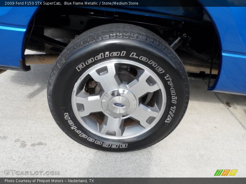Blue Flame Metallic / Stone/Medium Stone 2009 Ford F150 STX SuperCab