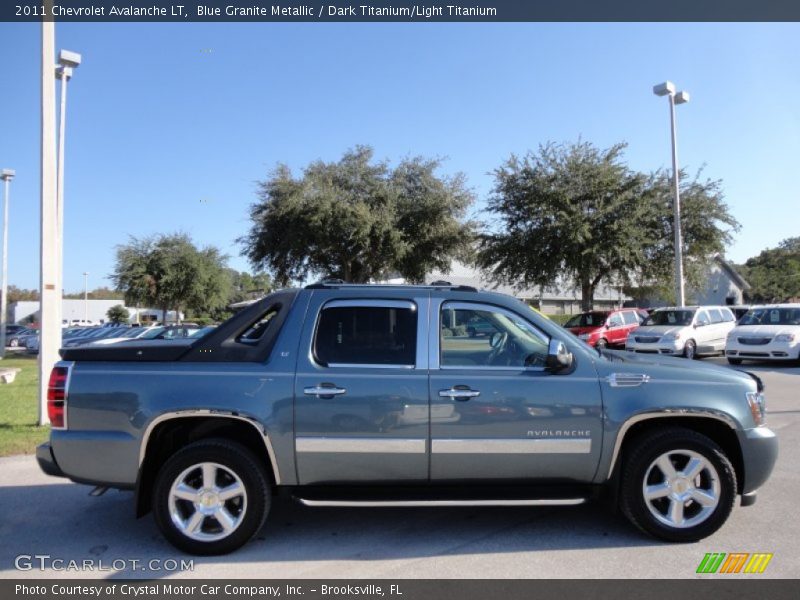 Blue Granite Metallic / Dark Titanium/Light Titanium 2011 Chevrolet Avalanche LT