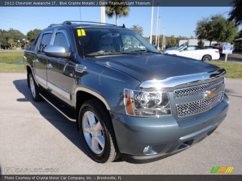 Blue Granite Metallic / Dark Titanium/Light Titanium 2011 Chevrolet Avalanche LT