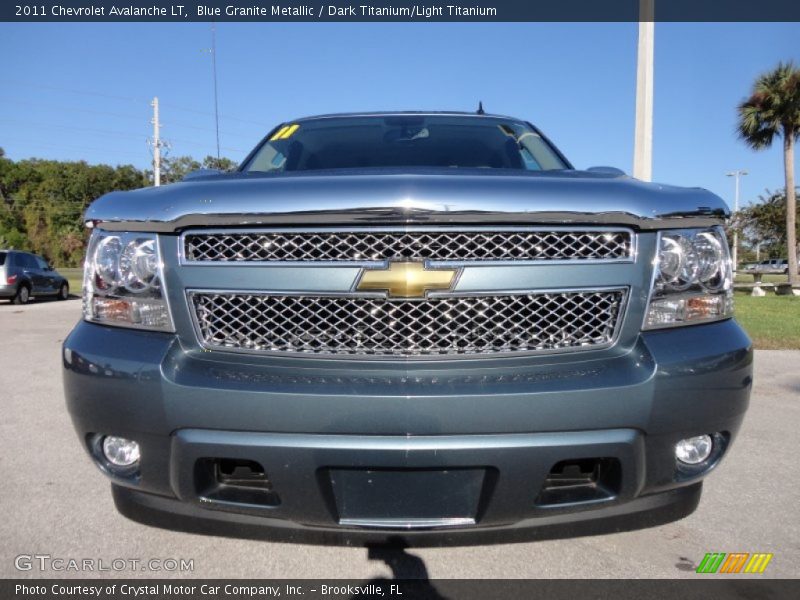 Blue Granite Metallic / Dark Titanium/Light Titanium 2011 Chevrolet Avalanche LT