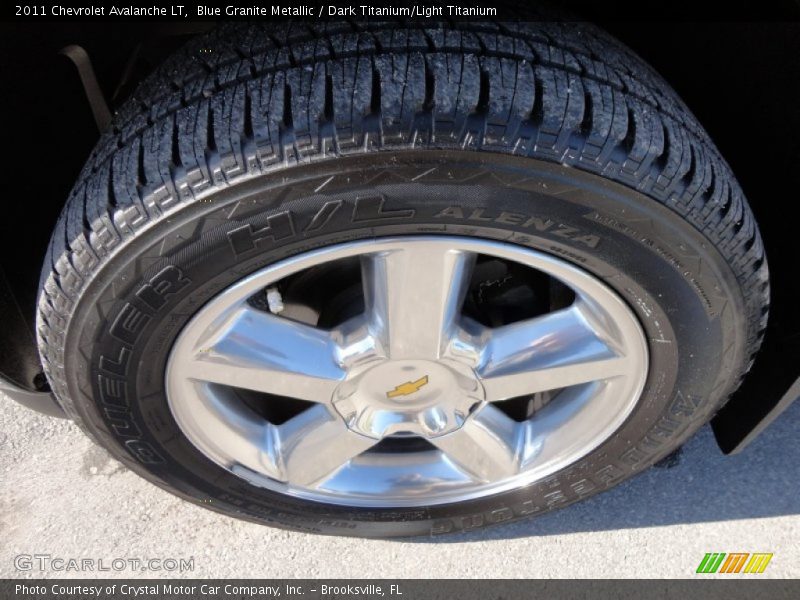 Blue Granite Metallic / Dark Titanium/Light Titanium 2011 Chevrolet Avalanche LT