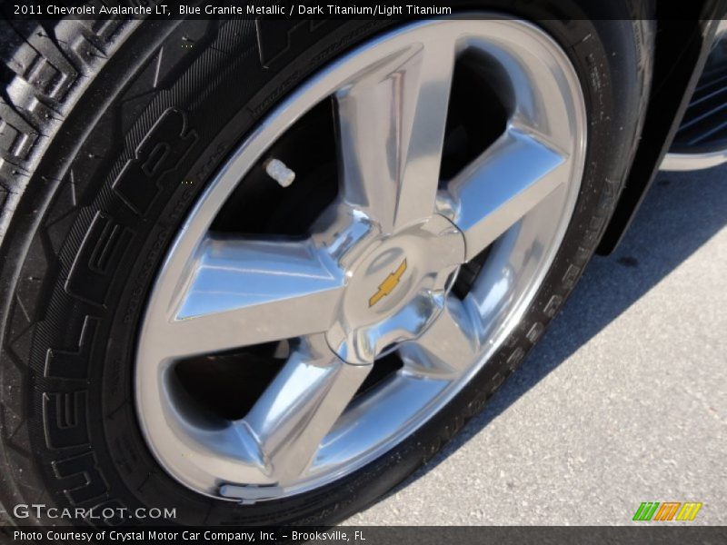 Blue Granite Metallic / Dark Titanium/Light Titanium 2011 Chevrolet Avalanche LT