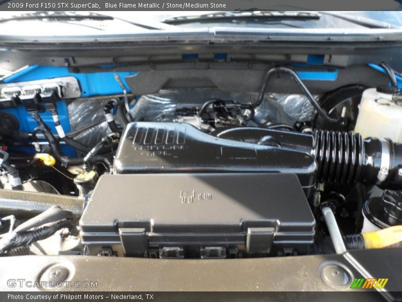 Blue Flame Metallic / Stone/Medium Stone 2009 Ford F150 STX SuperCab