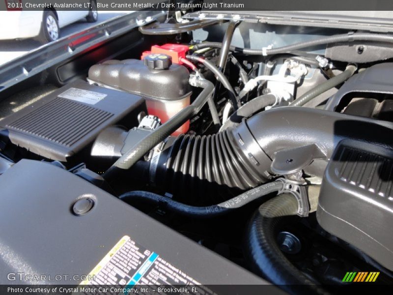 Blue Granite Metallic / Dark Titanium/Light Titanium 2011 Chevrolet Avalanche LT