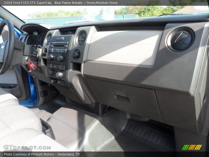 Blue Flame Metallic / Stone/Medium Stone 2009 Ford F150 STX SuperCab