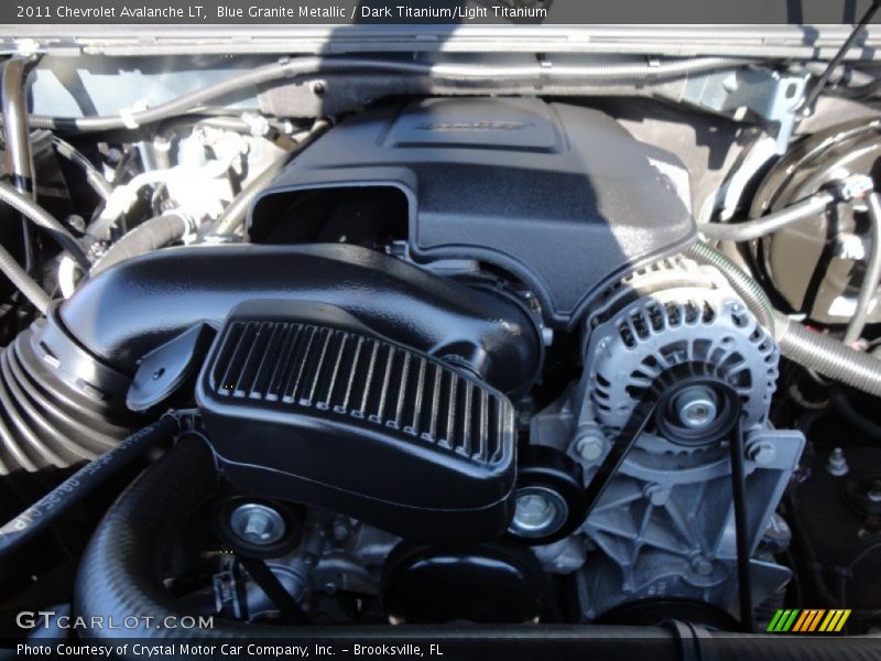 Blue Granite Metallic / Dark Titanium/Light Titanium 2011 Chevrolet Avalanche LT