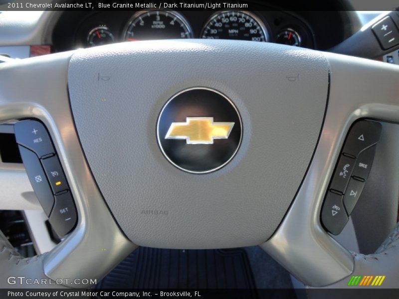Blue Granite Metallic / Dark Titanium/Light Titanium 2011 Chevrolet Avalanche LT