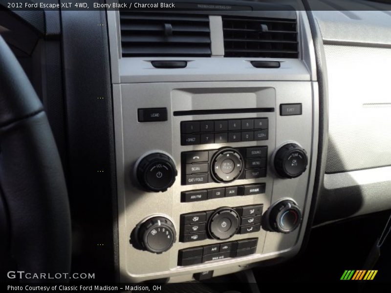 Ebony Black / Charcoal Black 2012 Ford Escape XLT 4WD