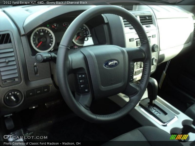 Ebony Black / Charcoal Black 2012 Ford Escape XLT 4WD
