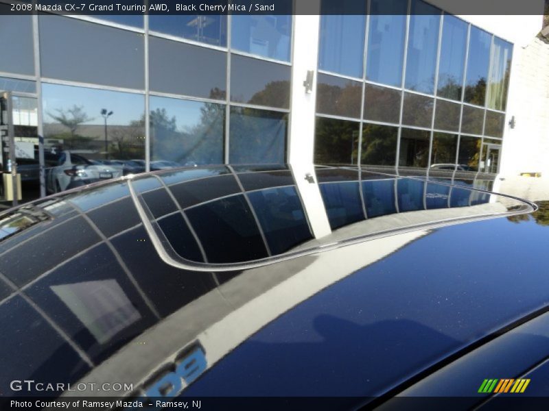 Black Cherry Mica / Sand 2008 Mazda CX-7 Grand Touring AWD