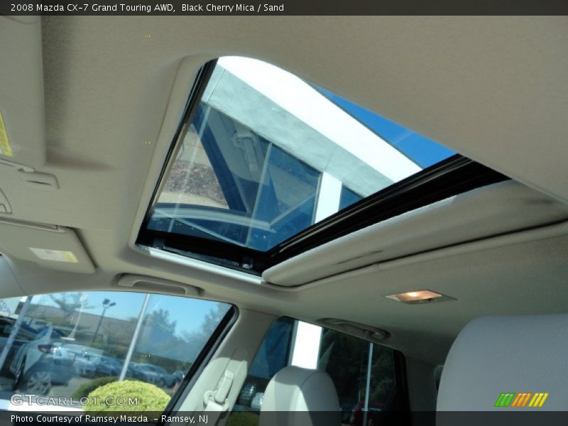 Black Cherry Mica / Sand 2008 Mazda CX-7 Grand Touring AWD