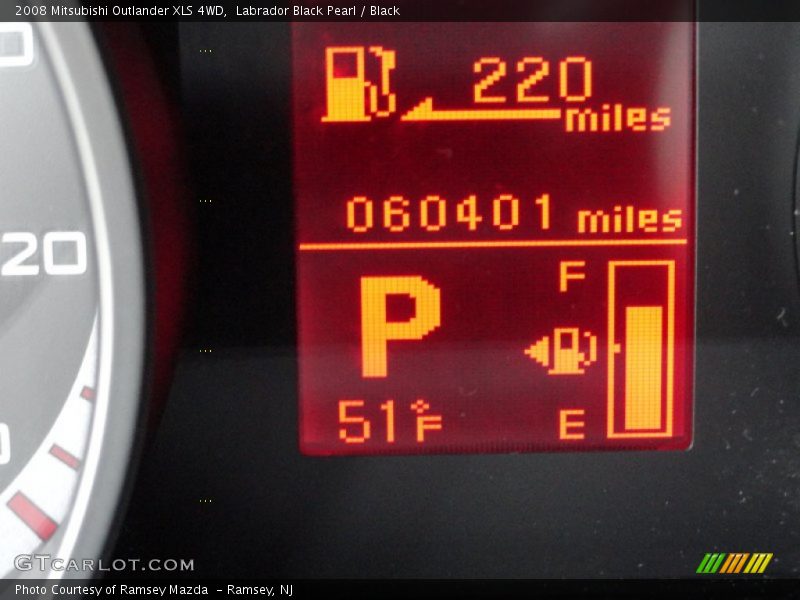 Labrador Black Pearl / Black 2008 Mitsubishi Outlander XLS 4WD