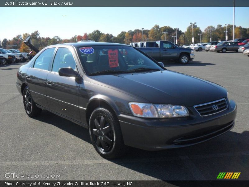 Black / Gray 2001 Toyota Camry CE