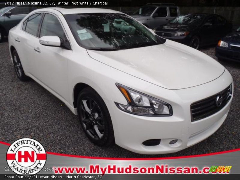 Winter Frost White / Charcoal 2012 Nissan Maxima 3.5 SV