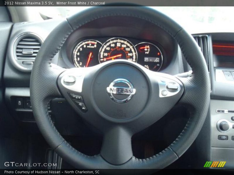 Winter Frost White / Charcoal 2012 Nissan Maxima 3.5 SV