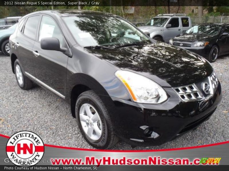 Super Black / Gray 2012 Nissan Rogue S Special Edition