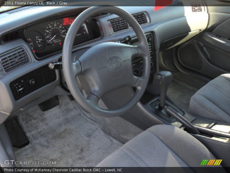 Black / Gray 2001 Toyota Camry CE