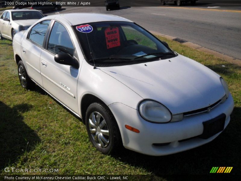 Bright White / Agate 2000 Dodge Neon Highline
