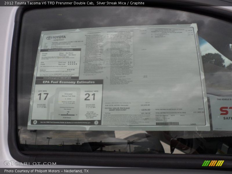 Silver Streak Mica / Graphite 2012 Toyota Tacoma V6 TRD Prerunner Double Cab