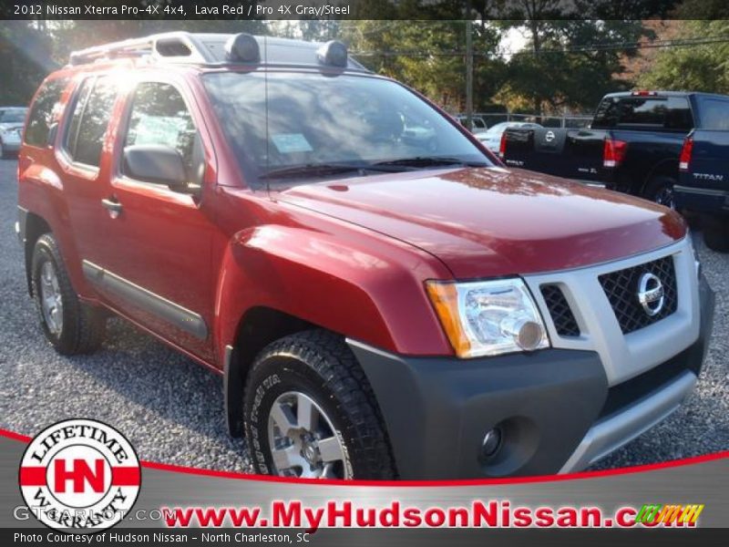 Lava Red / Pro 4X Gray/Steel 2012 Nissan Xterra Pro-4X 4x4