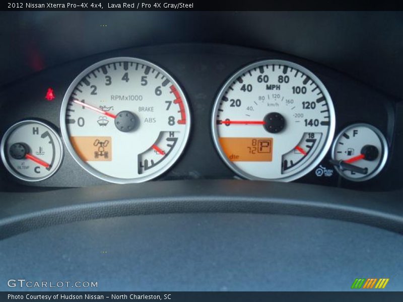 Lava Red / Pro 4X Gray/Steel 2012 Nissan Xterra Pro-4X 4x4