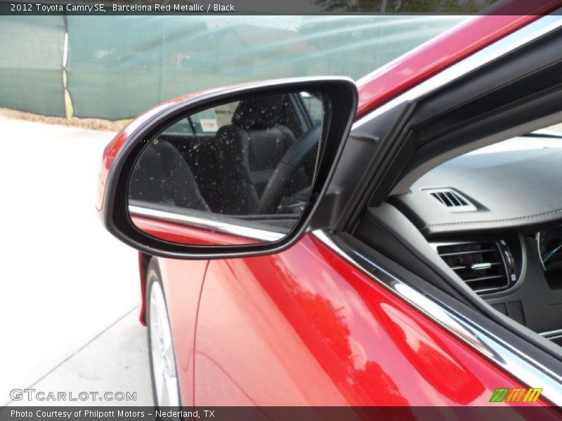 Barcelona Red Metallic / Black 2012 Toyota Camry SE