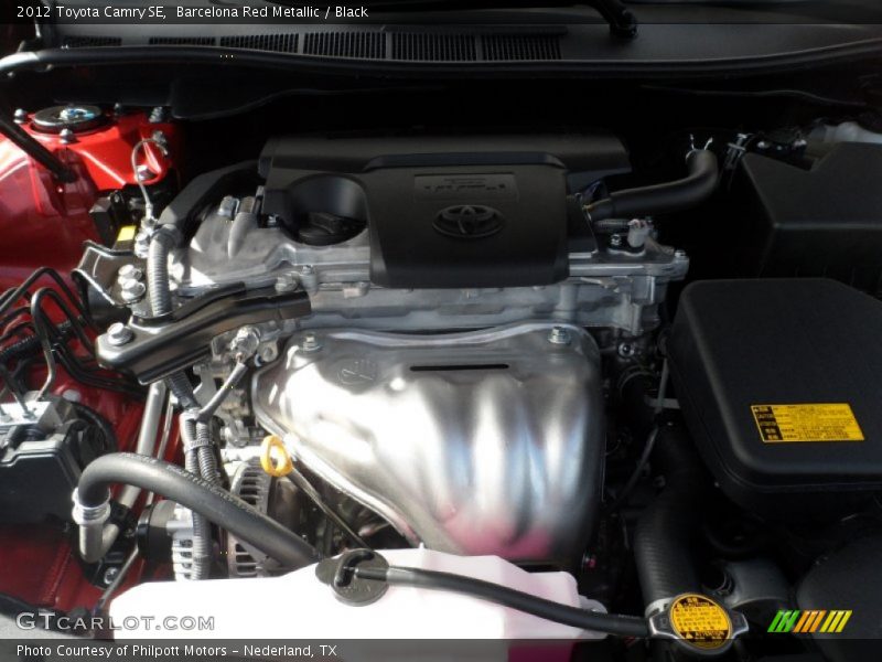 Barcelona Red Metallic / Black 2012 Toyota Camry SE