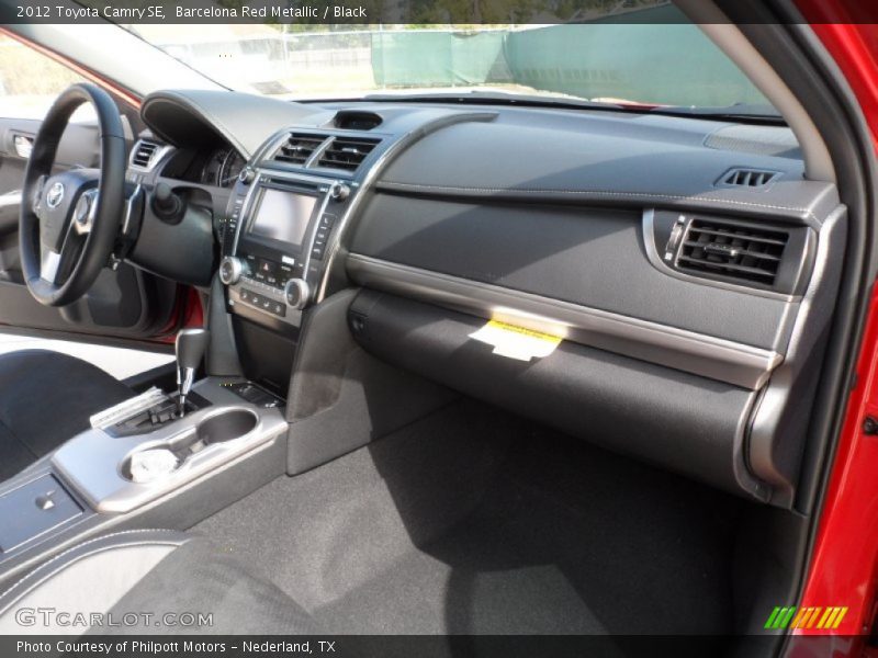 Barcelona Red Metallic / Black 2012 Toyota Camry SE