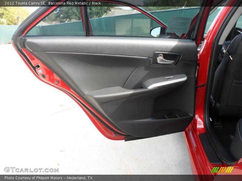 Barcelona Red Metallic / Black 2012 Toyota Camry SE