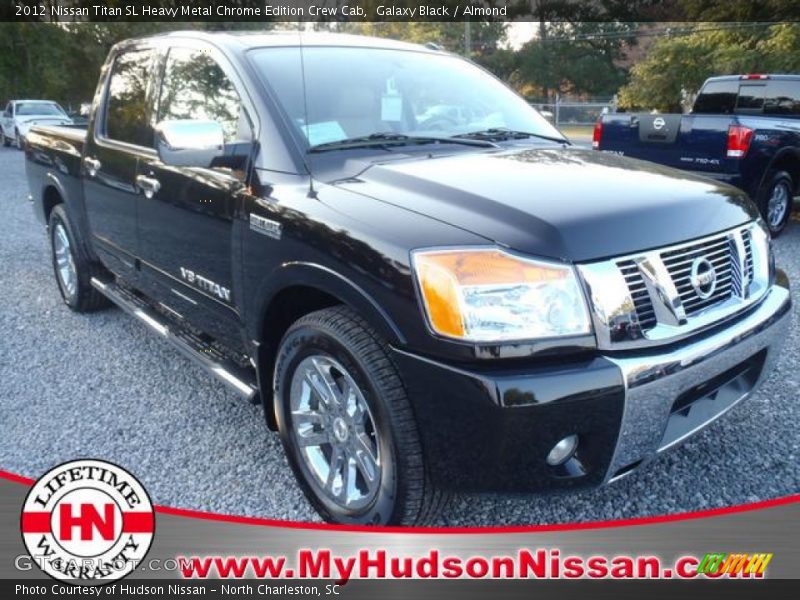 Galaxy Black / Almond 2012 Nissan Titan SL Heavy Metal Chrome Edition Crew Cab