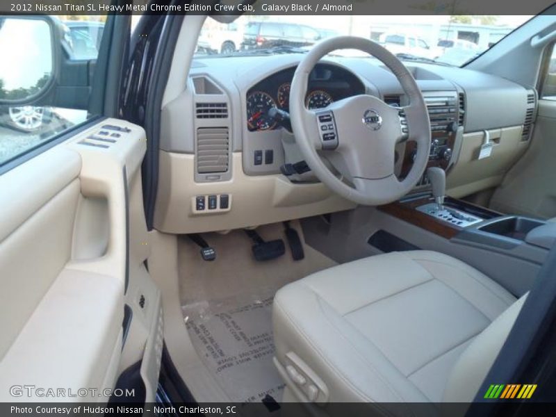 Galaxy Black / Almond 2012 Nissan Titan SL Heavy Metal Chrome Edition Crew Cab