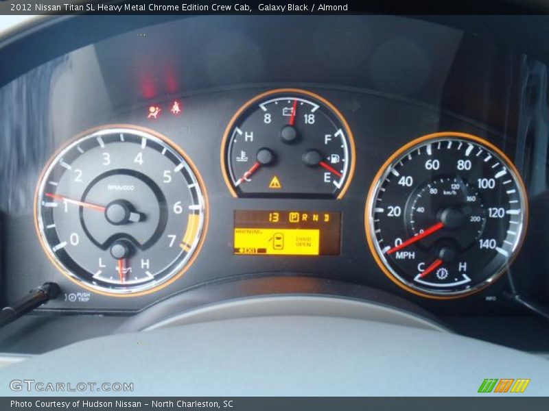 Galaxy Black / Almond 2012 Nissan Titan SL Heavy Metal Chrome Edition Crew Cab