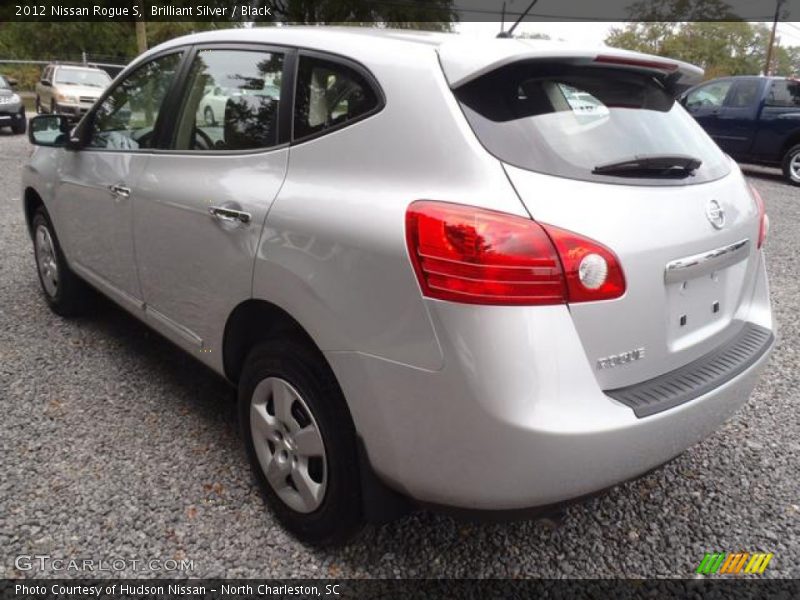 Brilliant Silver / Black 2012 Nissan Rogue S