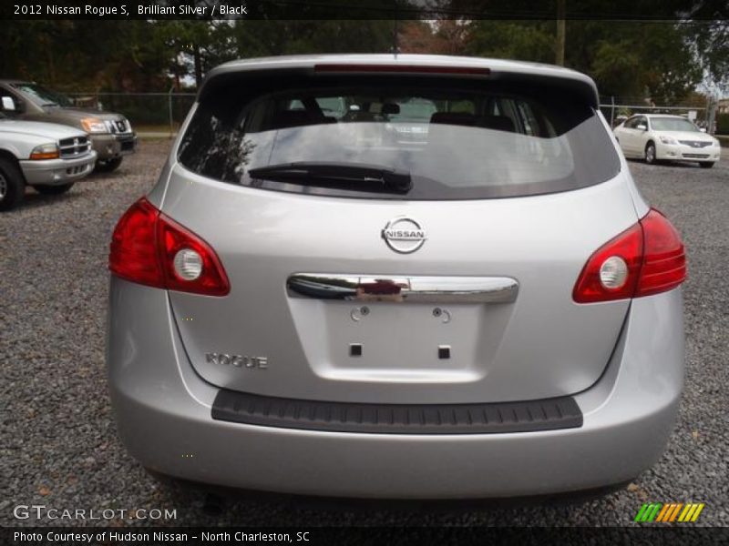Brilliant Silver / Black 2012 Nissan Rogue S