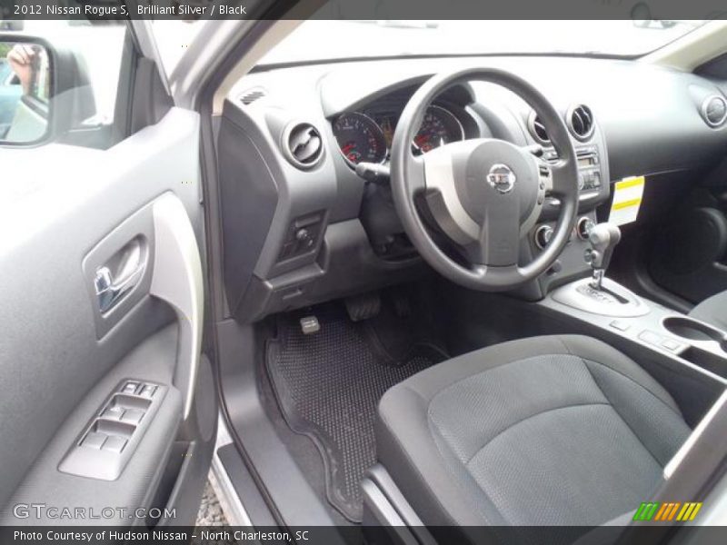 Brilliant Silver / Black 2012 Nissan Rogue S