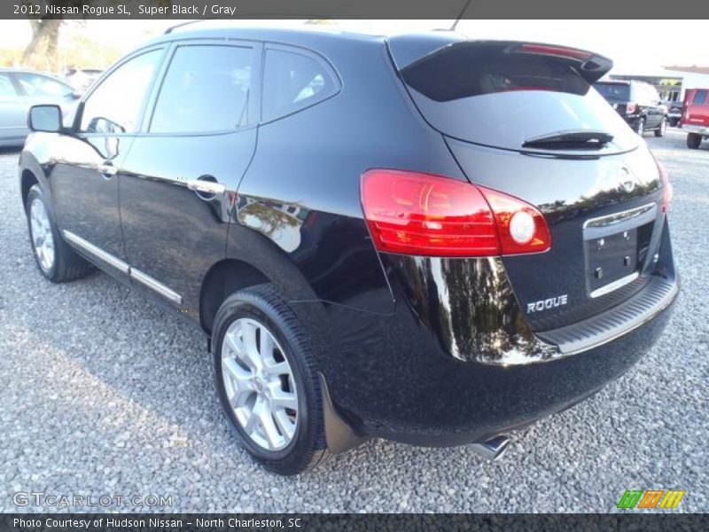 Super Black / Gray 2012 Nissan Rogue SL