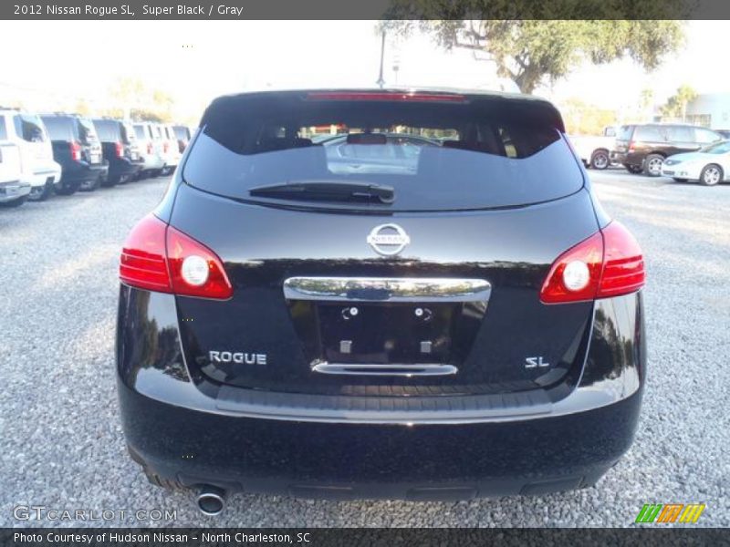 Super Black / Gray 2012 Nissan Rogue SL