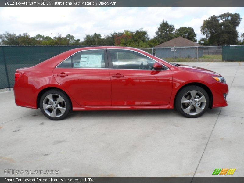  2012 Camry SE V6 Barcelona Red Metallic