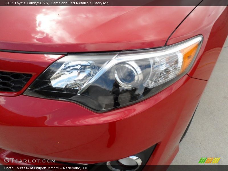 Barcelona Red Metallic / Black/Ash 2012 Toyota Camry SE V6