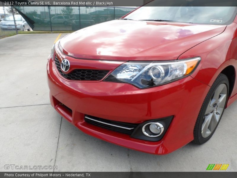 Barcelona Red Metallic / Black/Ash 2012 Toyota Camry SE V6