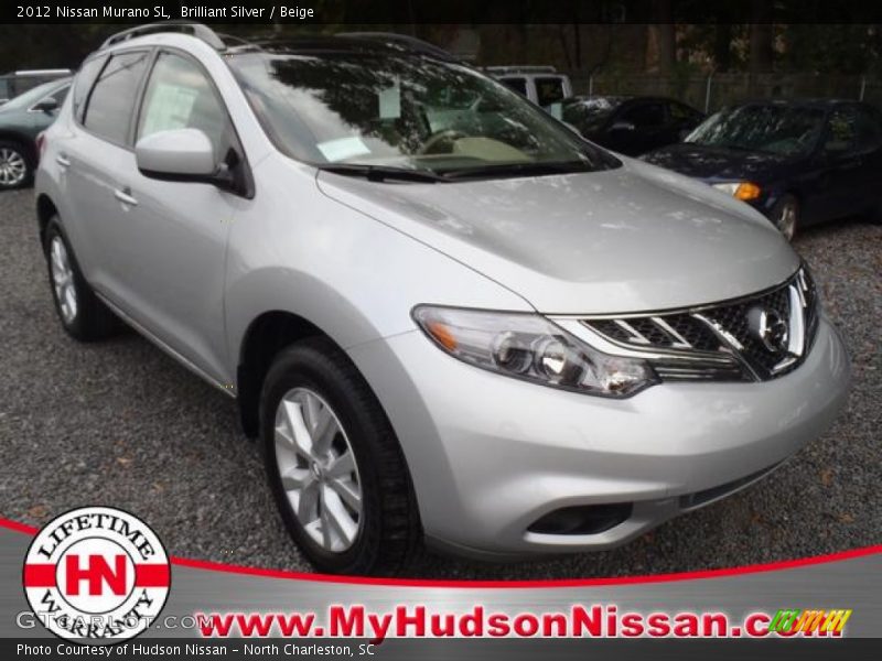 Brilliant Silver / Beige 2012 Nissan Murano SL